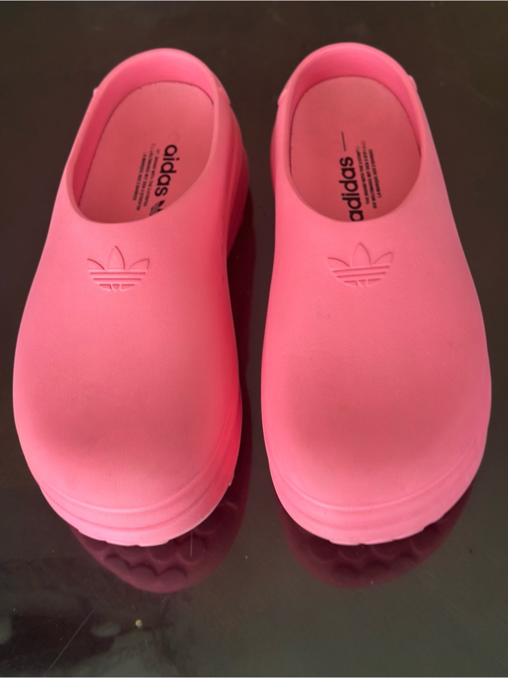 adidas Kids Pink Slip-On Clogs